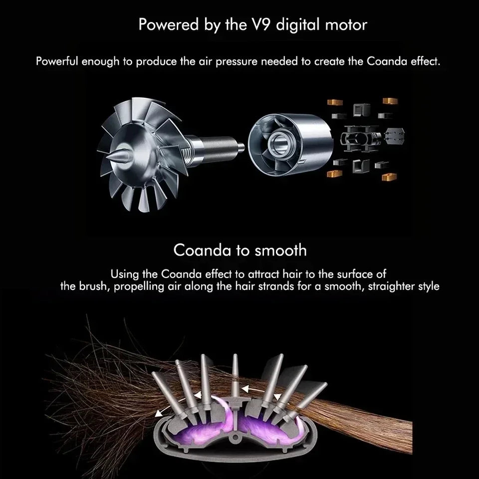 5-In-1 Multi-Function Hair Dryer Hair Straightener Curling Iron Curling Iron with Hair Brush Hot Air Comb Styling Set