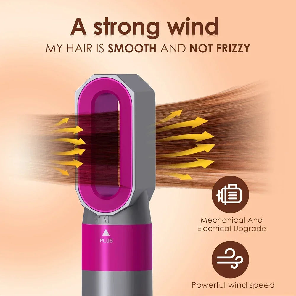 5-In-1 Multi-Function Hair Dryer Hair Straightener Curling Iron Curling Iron with Hair Brush Hot Air Comb Styling Set
