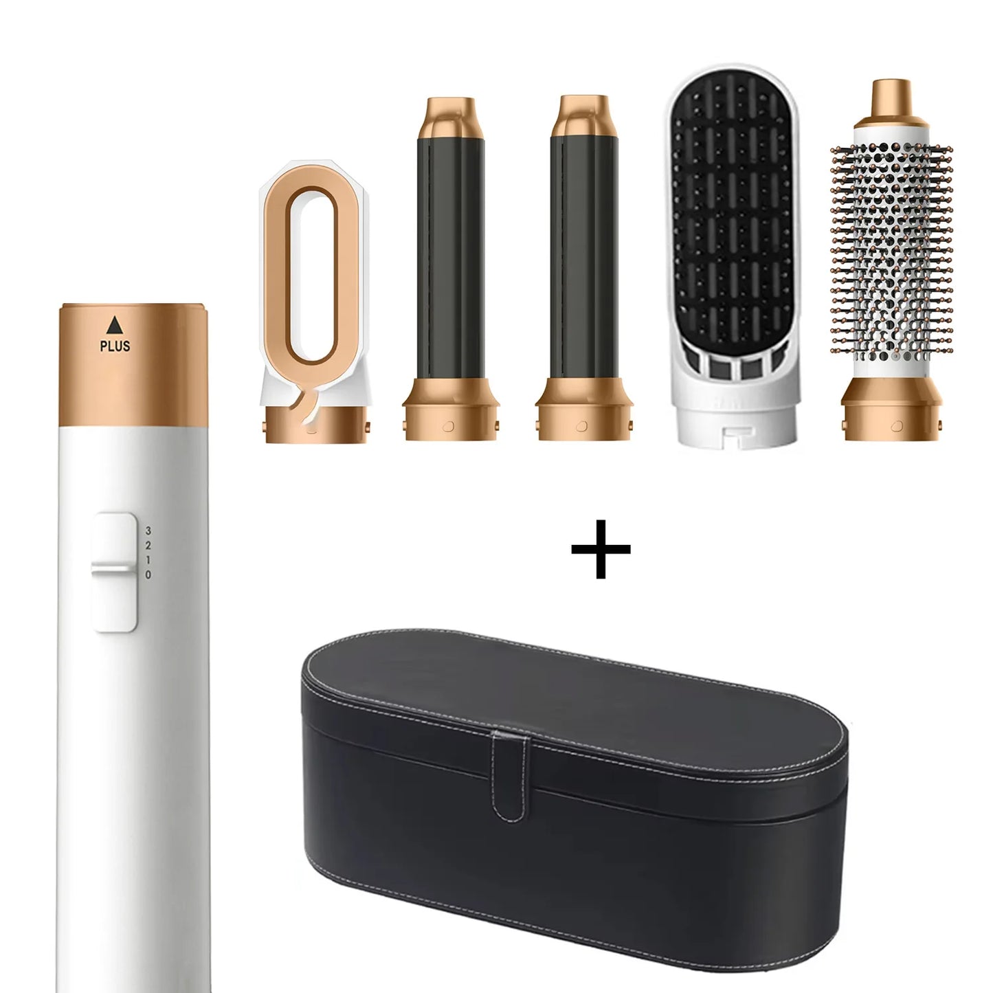 5-In-1 Multi-Function Hair Dryer Hair Straightener Curling Iron Curling Iron with Hair Brush Hot Air Comb Styling Set