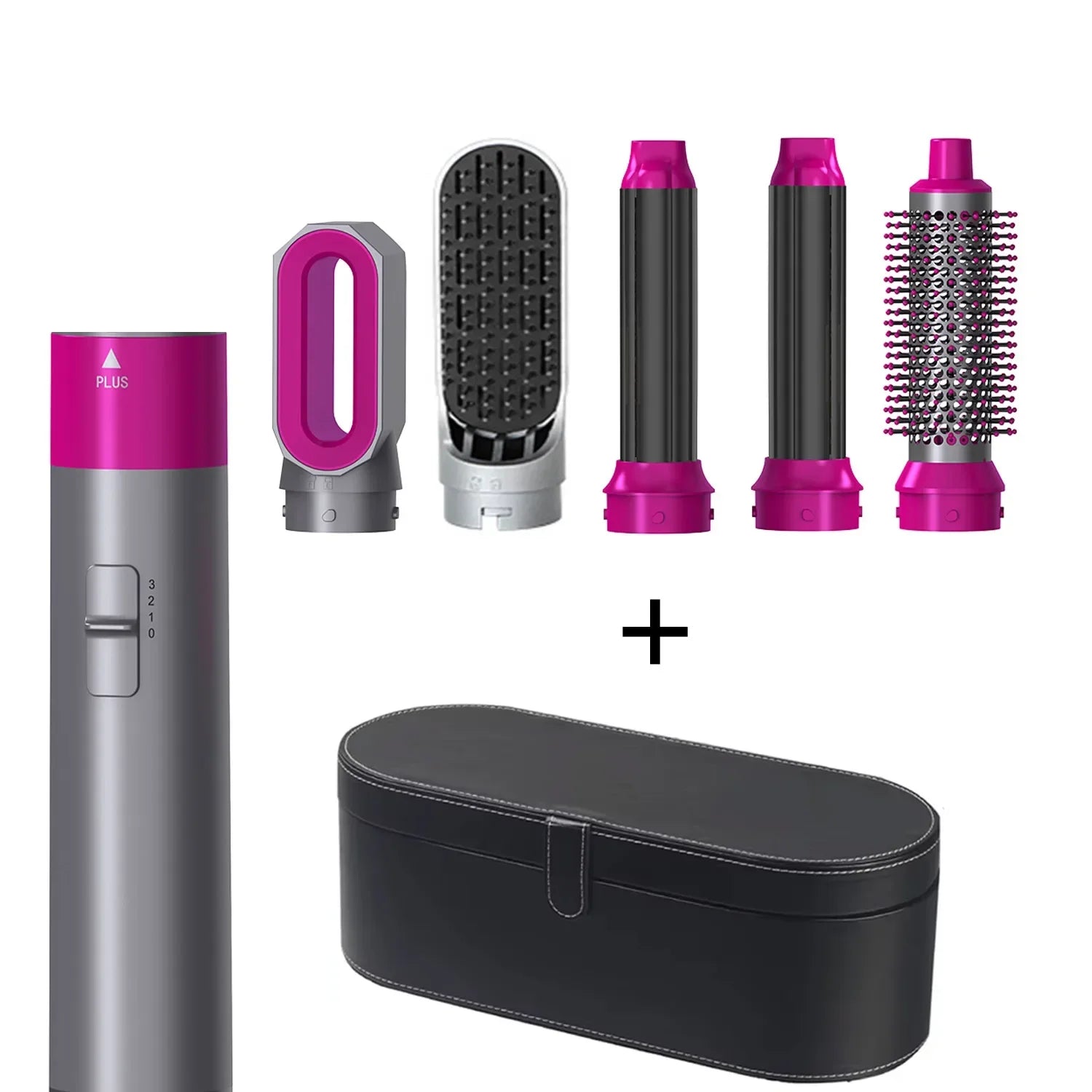 5-In-1 Multi-Function Hair Dryer Hair Straightener Curling Iron Curling Iron with Hair Brush Hot Air Comb Styling Set